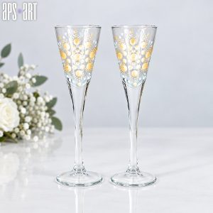 Dekorativne čaše za žesticu svadbeni pokloni poklon za vjenčanje čaša za aperitiv čaše za mladence unikatni poklon ručni rad